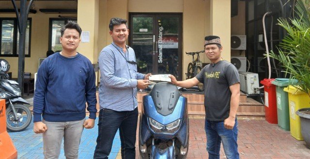 Tanpa Bayar! Motor Ditemukan Polsek Tambora, Warga Tebet : Terima Kasih Pak Polisi