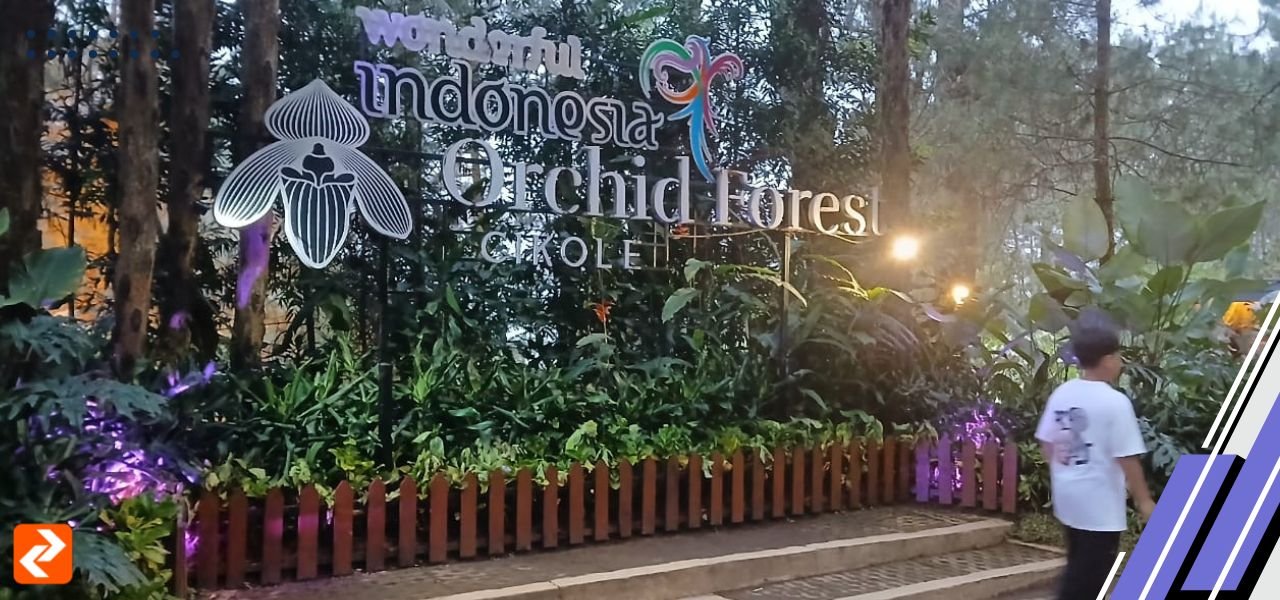 Suasana Destinasi Wisata Orchid Forest Cikole di Hari Pertama Libur Lebaran 2025