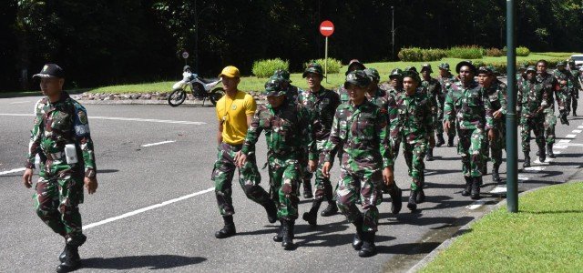 Bina Fisik Prajurit, Kodim 1710/Mimika Gelar Latihan Hanmars Program PSJM TA 2025