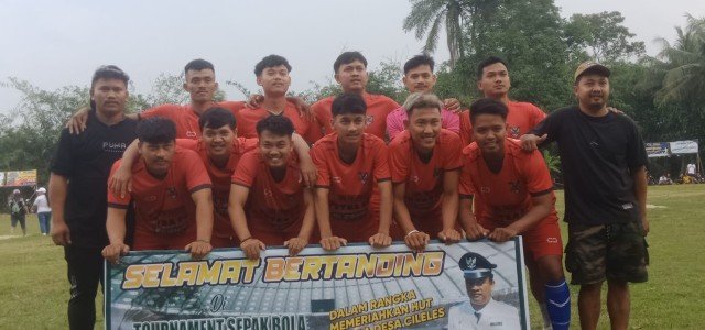Kades Amanta Buka Tournamen Sepak Bola Cileles CUP 2025