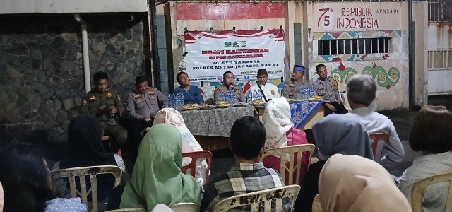 Ngopi Kamtibmas, Cara Humanis Polsek Tambora Bangun Kedekatan dan Keamanan Bersama Warga