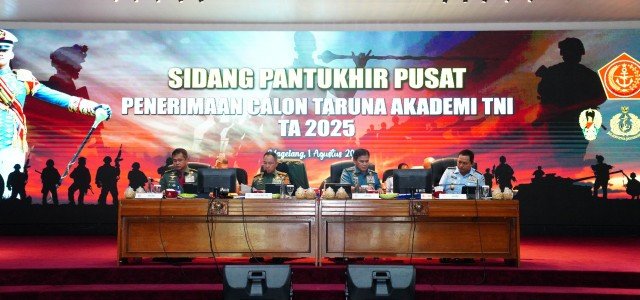 Panglima TNI Pimpin Sidang Pantukhir Pusat Penerimaan Taruna Akademi TNI TA 2025