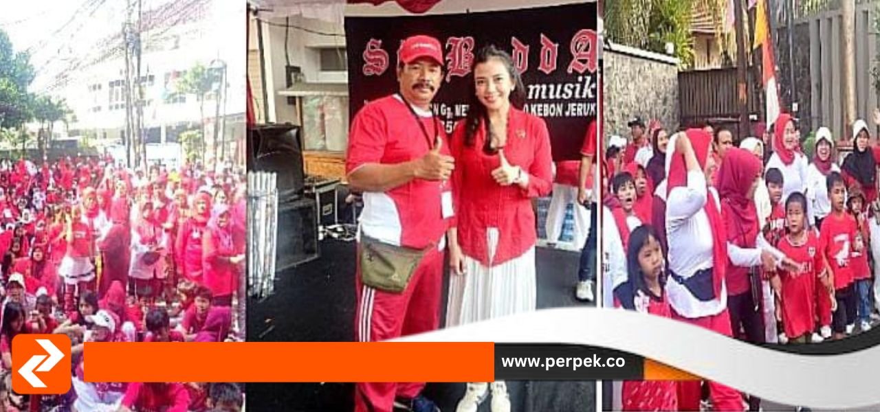 Jalan Sehat Menyambut HUT RI ke-80 di RW 10 Kebon Jeruk