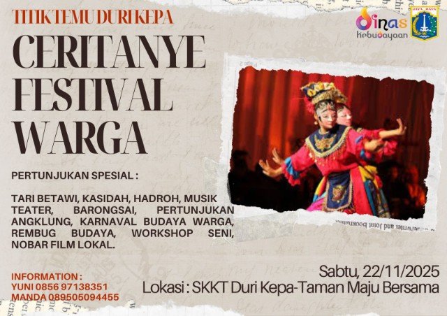 Festival “Ceritanye Warga” Meriahkan Duri Kepa, Ajak Warga Lestarikan Budaya Lokal