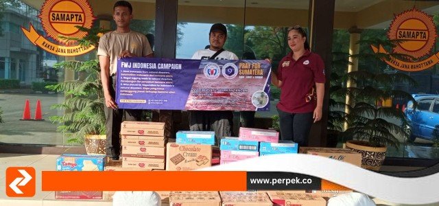 Peduli Bencana Sumatera, FWJI Salurkan Bantuan Melalui Baharkam Polri
