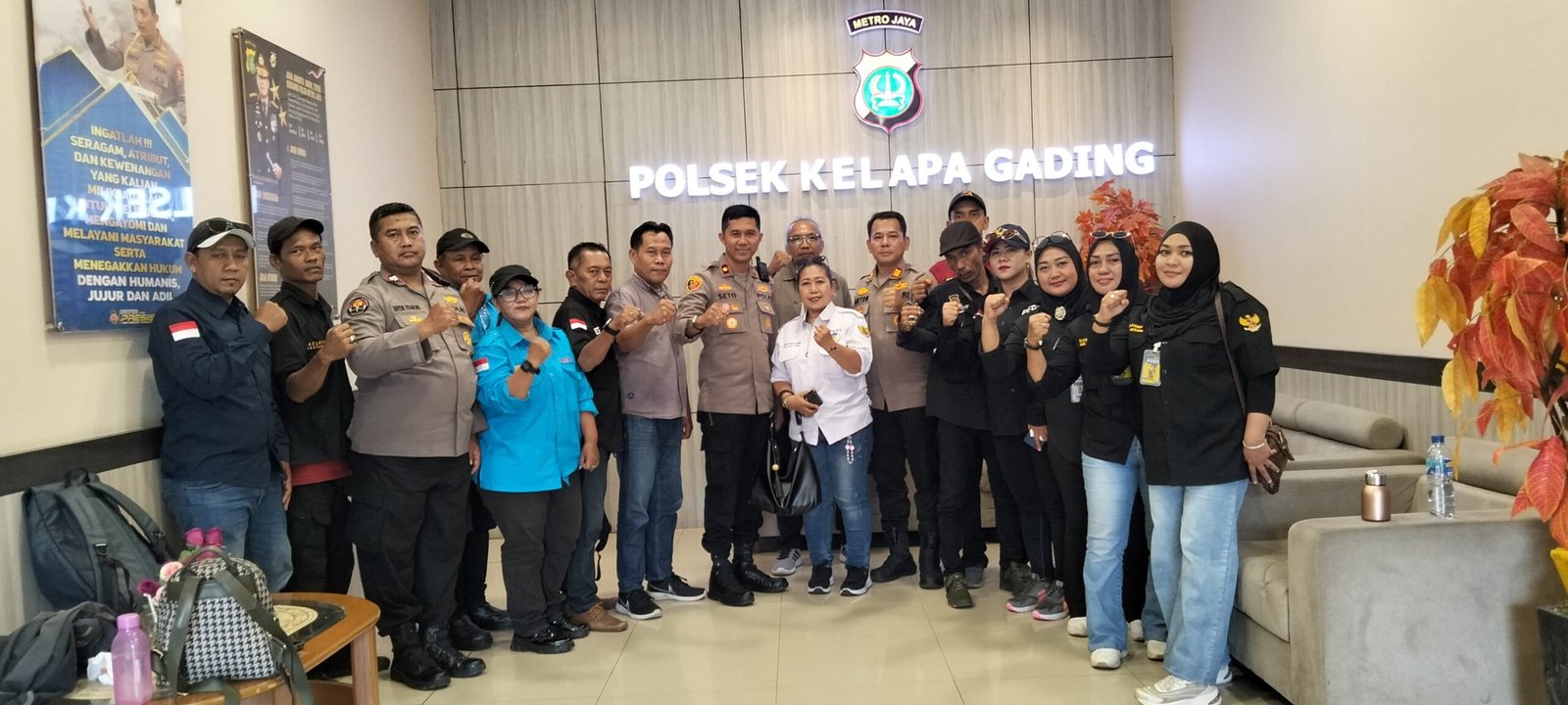 Silaturahmi PWJU Jakarta Utara ke Polsek Kelapa Gading, Perkuat Sinergi Polri dan Jurnalis