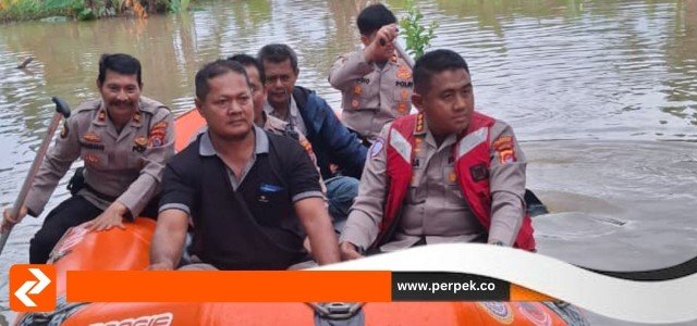 Kapolresta Tangerang Tinjau Lokasi Banjir di Jayanti