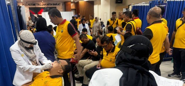 170 Personel Polres Metro Jakbar Ikuti Pemeriksaan Kesehatan Berkala Tahun 2026
