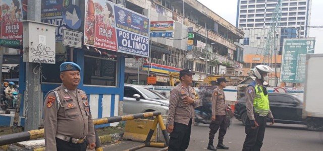 Polsek Metro Tamansari Gelar Ploting Sore, Antisipasi Macet dan Kejahatan Jalanan