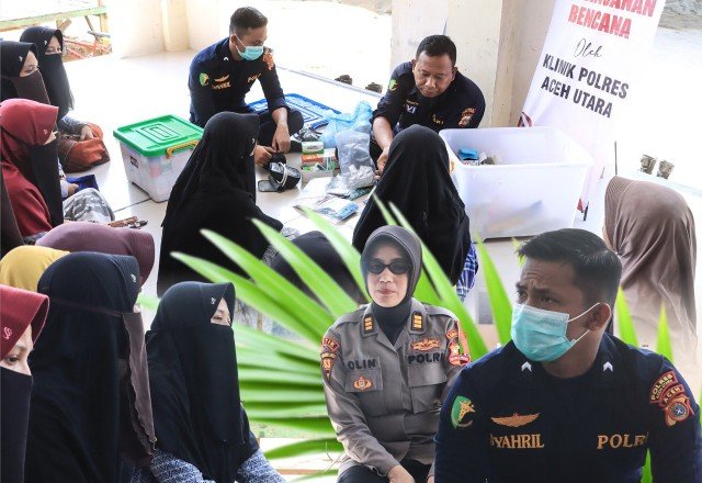 Mahasiswa STIK Angkatan 83/WPS Gelar Pengobatan Gratis di Dayah Raudhatul Huda Aceh Utara