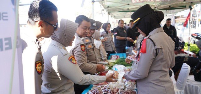 Gerakan Pangan Murah Polri di Cianjur, Kapolres: Bantu Warga Dapat Bahan Pokok Lebih Terjangkau