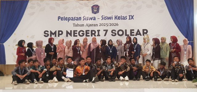 Haru dan Penuh Khidmat, SMP Negeri 7 Solear Lepas Siswa Kelas IX Tahun Ajaran 2025/2026