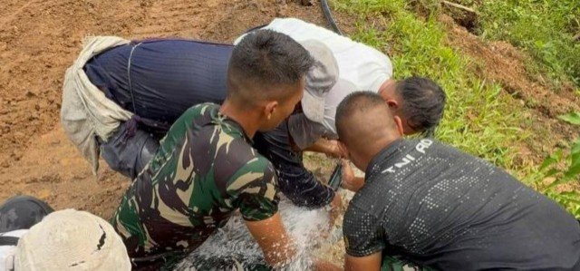 TMMD ke-128 Salurkan Air Bersih, Harapan Baru Bagi Desa Banyuasih