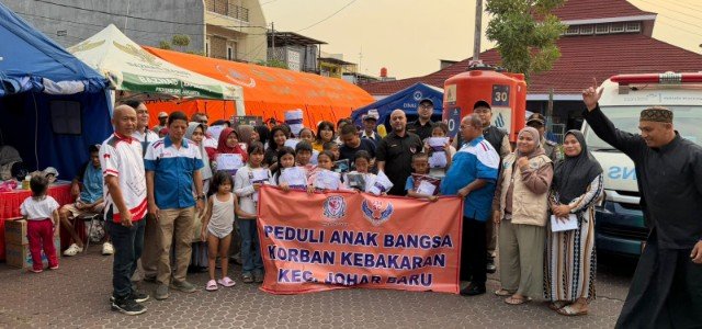 ORADO dan 234 SC Salurkan Bantuan Seragam Sekolah untuk Anak Korban Kebakaran Johar Baru