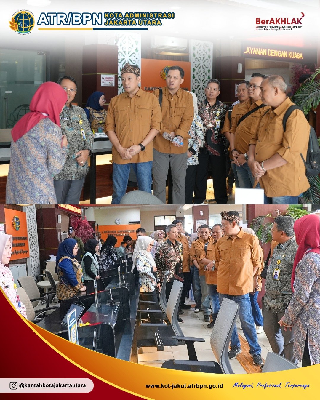 Studi Tiru ke Bandung, Kantah Jakarta Utara Perkuat Komitmen Tingkatkan Pelayanan Publik dan Wujudkan WBBM
