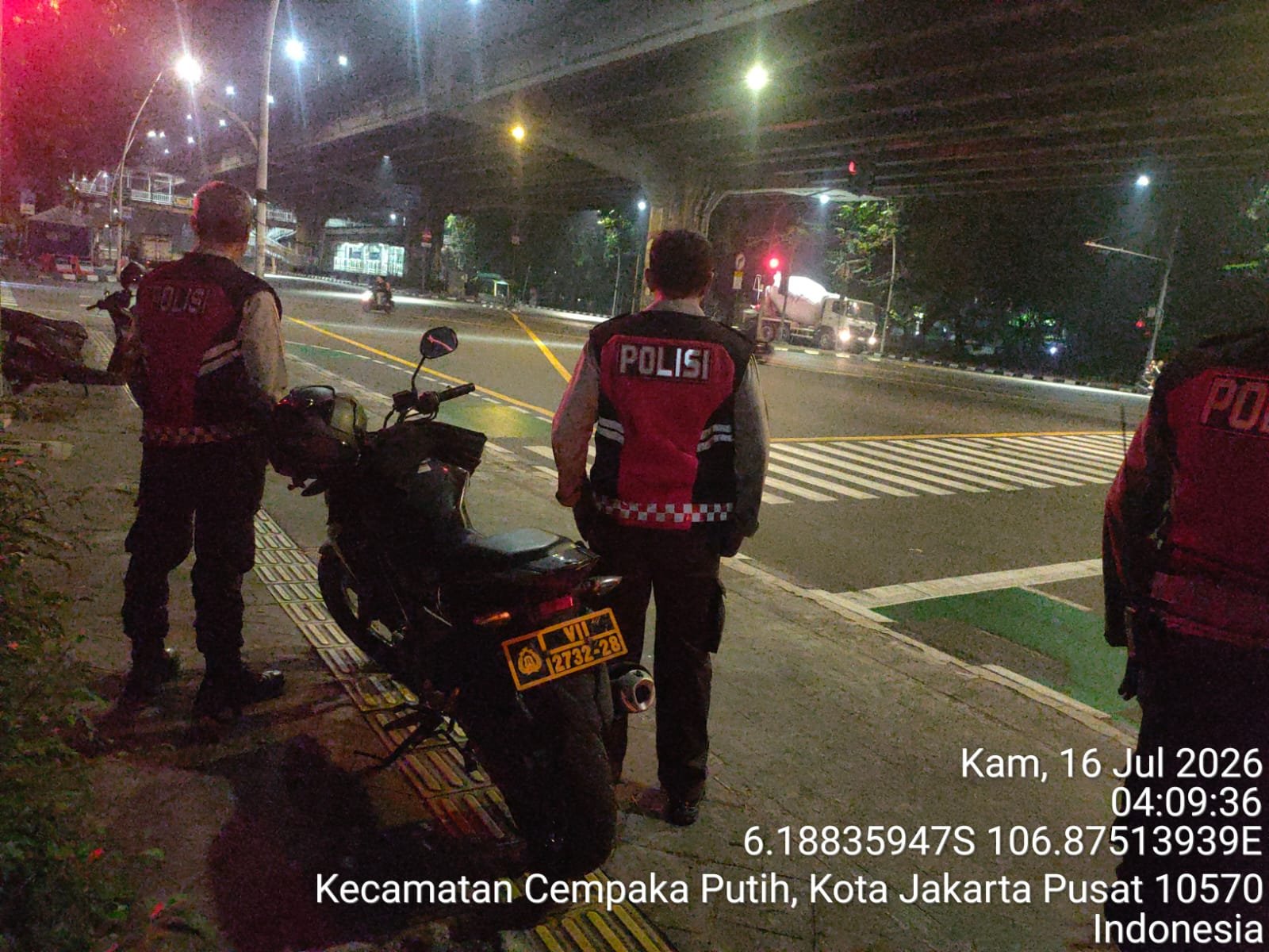 Operasi Cipta Kondisi Polres Jakpus, Polisi Amankan Satu Motor Tanpa STNK